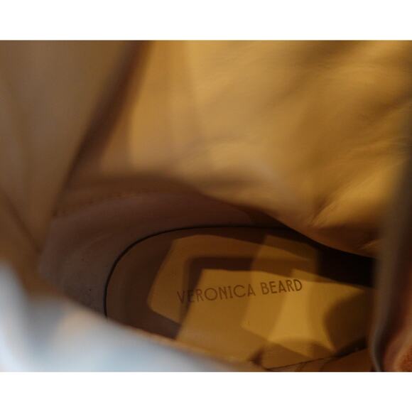 Veronica Beard Boots Womens Size 8 Tan Suede Ankle Cone Heel Pointed Toe - Picture 11 of 12